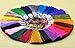 Babycola's Mum 18 Colors 10pcs Silky Handmade (2.4'') Soft Fiber Tassels with Antique Silver Cap((Mixed Randomly)