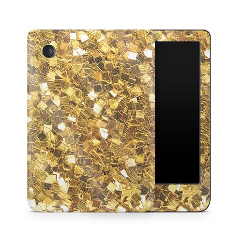 Glossy Glitter E-Reader Skin Compatible with Kobo Clara Colour (2024) - Gold Ch…