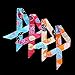 4 Pairs Narrow Handbag Handle Wrap Ribbon Neckerchief Scarf for Women (H Style)