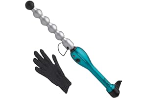 Bed Head Rock N Roller Clamp Free 2-in-1 Curling Wand | Round Barrel for Tousled Waves