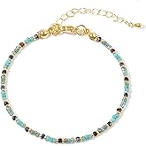 Bohxantium Beaded Bracelet Stack for Women - Miyuki Seed Beads Bracelet Adjustable Dainty Trendy Boho Summer Jewelry, Stackable Beach Friendship Gift for Women