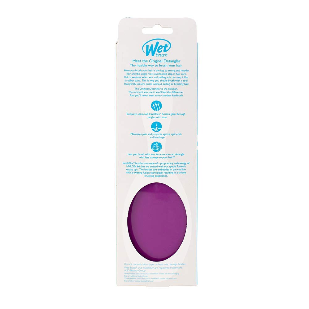 Wet Brush Original Detangler Hair Brush - Purple - Exclusive Ultra-soft IntelliFlex Bristles - Glide Through Tangles With Ease For All Hair Types - For Women, Men, Wet And Dry Hair : Beauty