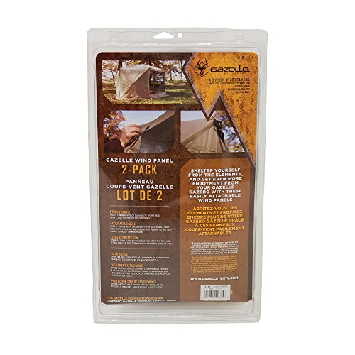 Gazelle Wind Panel Accessory for Portable Canopy Gazebo Screen Tents, 2 Pack (2 Pack) - Thumbnail 6