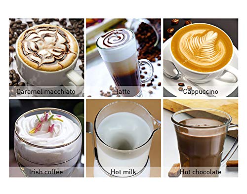 XIAOFEI 4 in 1. Elektrisch Milch Fröhlich Kalt Heiß Milchaufschäumer Latté Cappuccino Schokolade Völlig Abnehmbar… – Bild 8