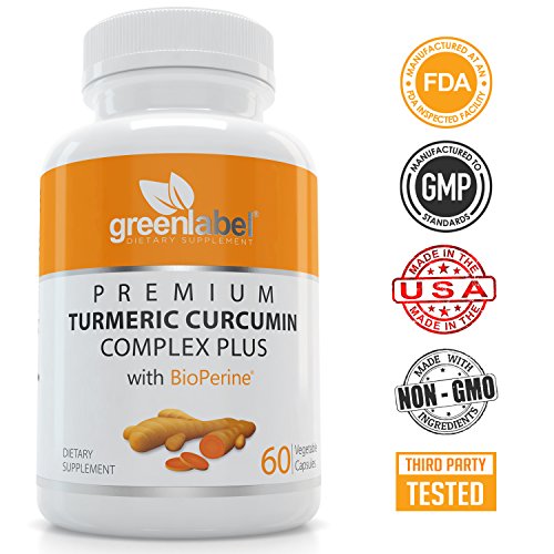 GL Extra Strength Turmeric (Curcuma) With Bioperine For Joint Pain Relief, With 95% Curcuminoids. Antioxidant & Anti-Inflammatory, Joints Support & Anti Aging.