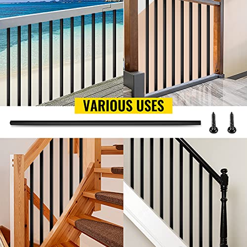 VEVOR Metal Spindles Deck Balusters, 44", Black Pricepulse