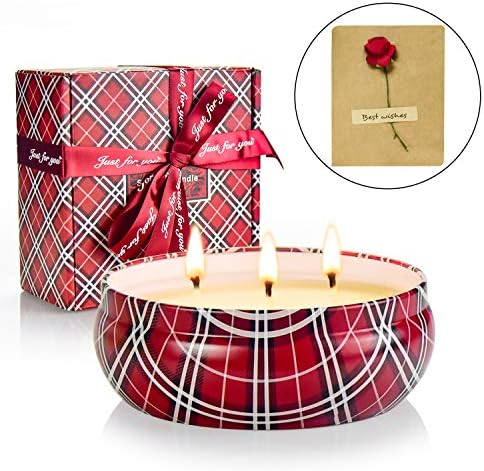 CREASHINE Scented Candles Gift Sets, Indoor Citronella Candles, Natural Soy Wax 22 Oz, Perfect, Bath Yoga Birthday Party Christmas Outdoors