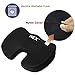 Seat Cushion Gel Memory Foam Coccyx Cushions Non-slip Relieves Lower Back Pain and Sciatica