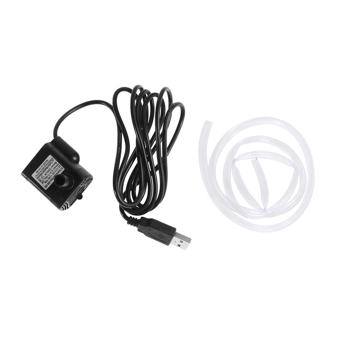 Submersible Pump Water Fountain Pump Portable Water Pump Mini Water Pump for Pond Statuary Aquarium Fish Tank (Black)