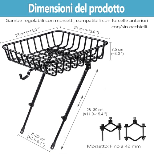 YONTUO Front Bike Rack BFR0102FT