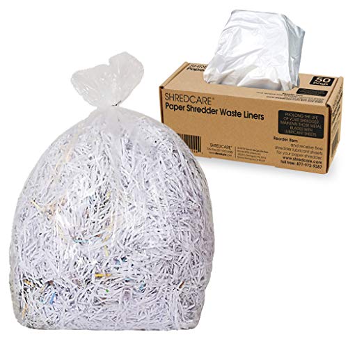 ShredCare Office Waste Bin Trash Can Liner SCB5006 (Pack of 50) 6.6