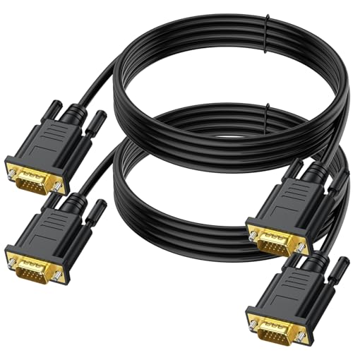 UVOOI VGA Cable 10FT 2-Pack