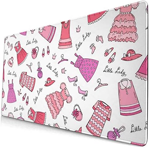 Lotin J マウスパッドパターン 服 少し 女の子 デスクマット 大型おしゃれ 滑り止め ゲーム用 40 75cm B07v5v58xz 1 624円