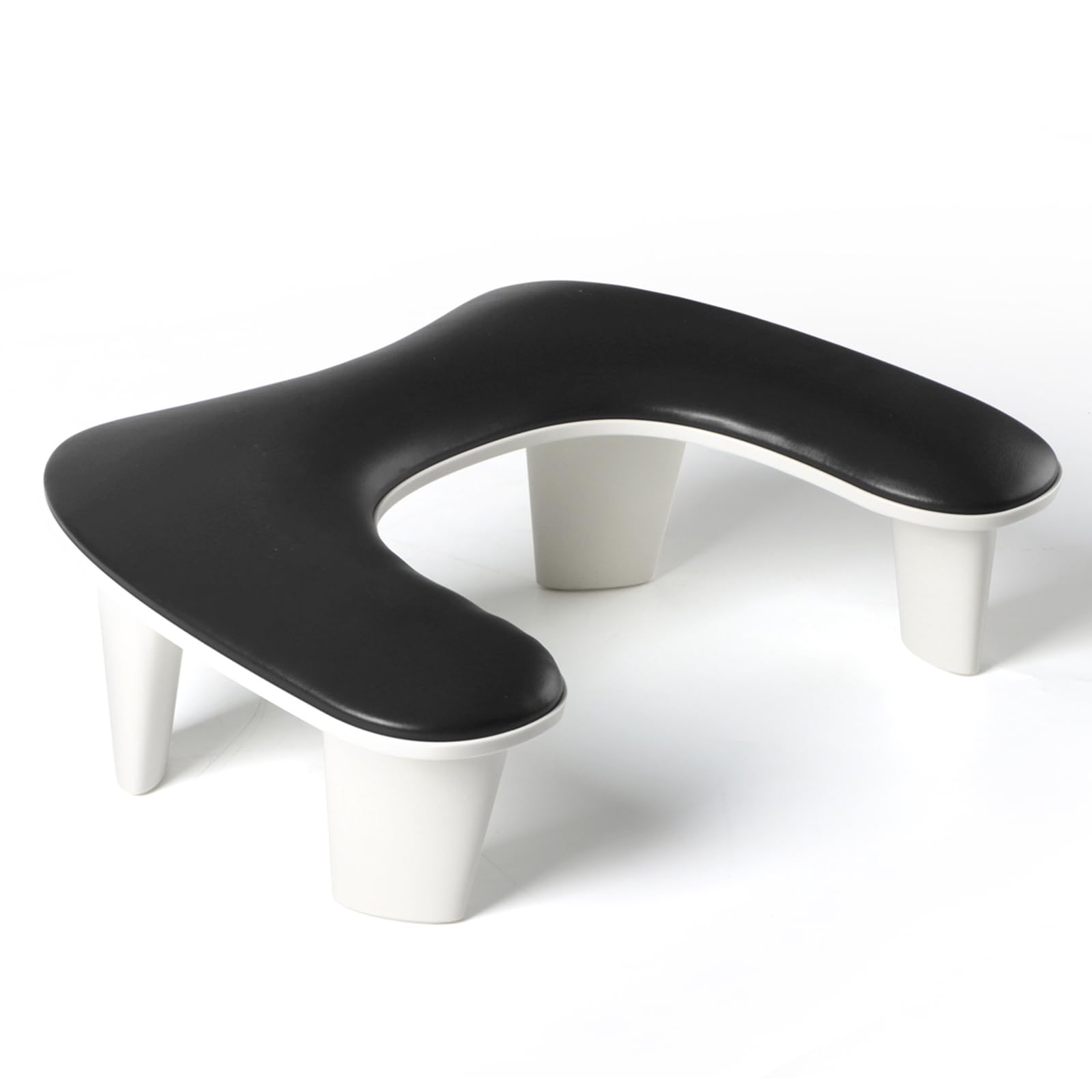 AMOYUN Black Nail Arm Rest, Butterfly Nail Cushion Arm Rest for Nails Sleepable Manicure Pillow Non-Slip Soft Microfiber Leather Manicure Hand Rest Nail Stand Technician Table for Nail Art Salon