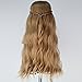 M MISS U HAIR Women Long Wavy Mix Brown Wig with Braid Halloween Cosplay Costume Wig