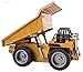 WolVol 6 Channel Electric Rc Remote Control Full Functional Dump Truck Toy for Kids with Lights, Metal Die-Cast Front