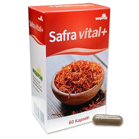 Safra vita+ aus Safranfäden-Extrakt, Kakao-Fasern und Rhodiola-Rosea-Extrakt