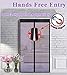TheFitLife 36''x97'' Magnetic Screen Door Fits Doors up to 34''x96'' Max Full Frame Hook and Loop Heavy Duty Mesh