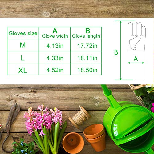 Poison Ivy Gloves, Heavy Duty Long Thorn Proof Garden Glove for Rose