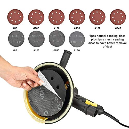 Electric Drywall Sander with Vacuum, Variable Speed and 26FT Power Cord