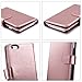 ULAK iPhone 6s Case, iPhone 6 Case, 6s Wallet Case, Wallet iPhone 6S Synthetic Leather Case Folio 9 Card Multi-Slots Flip for Women for Apple iPhone 6s/6 4.7 Inch (Rose Gold)