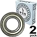 PGN (2 Pack) 6003-ZZ Bearing - Lubricated Chrome Steel Sealed Ball Bearing - 17x35x10mm Bearings with Metal Shield & High RPM Support