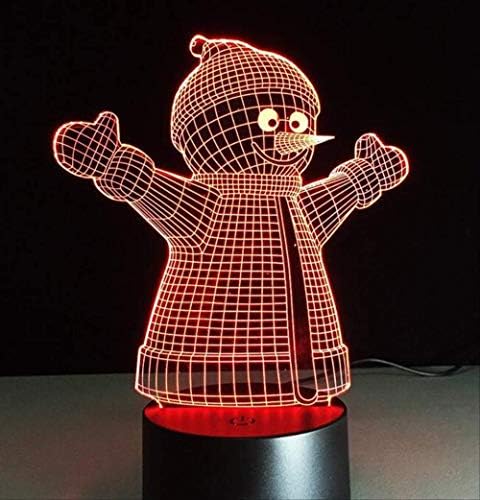 Night Light 3D,7 Colors Illusion Change Xm Erie Chritm Anta Clau Tree Nowmen Chritm&Year Bet USB Led Lamp Bedroom for Kids Boys Girls Friend Best Gifts