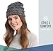 Brook + Bay Cable Knit Beanie Winter Hat for Women - Warm, Chunky, Soft Stretch, Thick & Cute Knitted Caps for Cold Weather