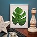 HESTYA 60 Pieces Tropical Palm Leaves Artificial Tropical Plant Leaf Imitation Monstera Leaves for Hawaiian Luau Jungle Beach BBQ Party Decor, 3 Sizes