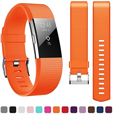 Kutop For Fitbit Charge 2 Bands, Soft Silicone Replacement Watchband Sports Fitness Strap Band for Fitbit Charge 2 Wristband