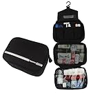 Travelling Toiletry Bag, Dopobo Portable Hanging Water-Resistant Wash Bag for Travelling, Business Trip, Camping (black)