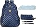 Aidonger Diaper Bag Backpack with Clips Large Capacity Fit Stroller (Blue)