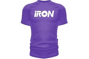 IRON JIU JITSU BJJ Rash Guard Ranked for BJJ, Jiu Jitsu, Grappling, and No Gi