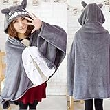 Cosplay My Neighbor Totoro Shoulder Cape Shawl Cloak Soft Plush Costume