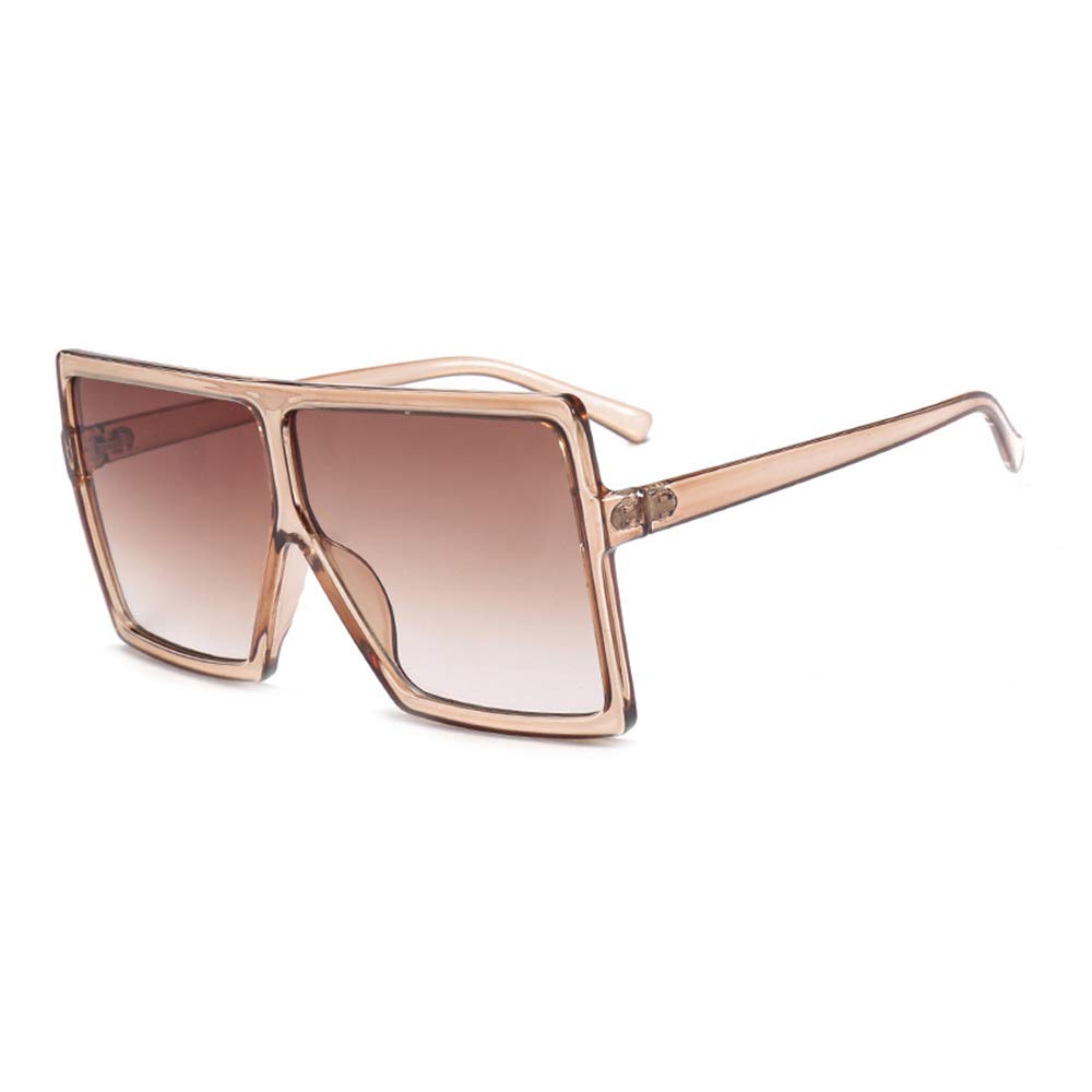 JUSLINKOversized Square Sunglasses for Womens Trendy Flat Top Fashion Shades