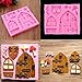 House Cartoon Door Mushroom Cake Decor Fondant Mould Chocolate Mold Tool By Palker Sky