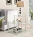 Convenience Concepts Designs2Go Classic Glass 3 Tier Step End Table, Glass