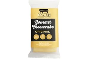 Protein Snack Shop Gourmet Keto Cheesecake Dessert Bars - 3g Net Carbs - Real Cream Cheese - Gluten Free - Diabetic & Celiac Friendly (10 bars) (Original)