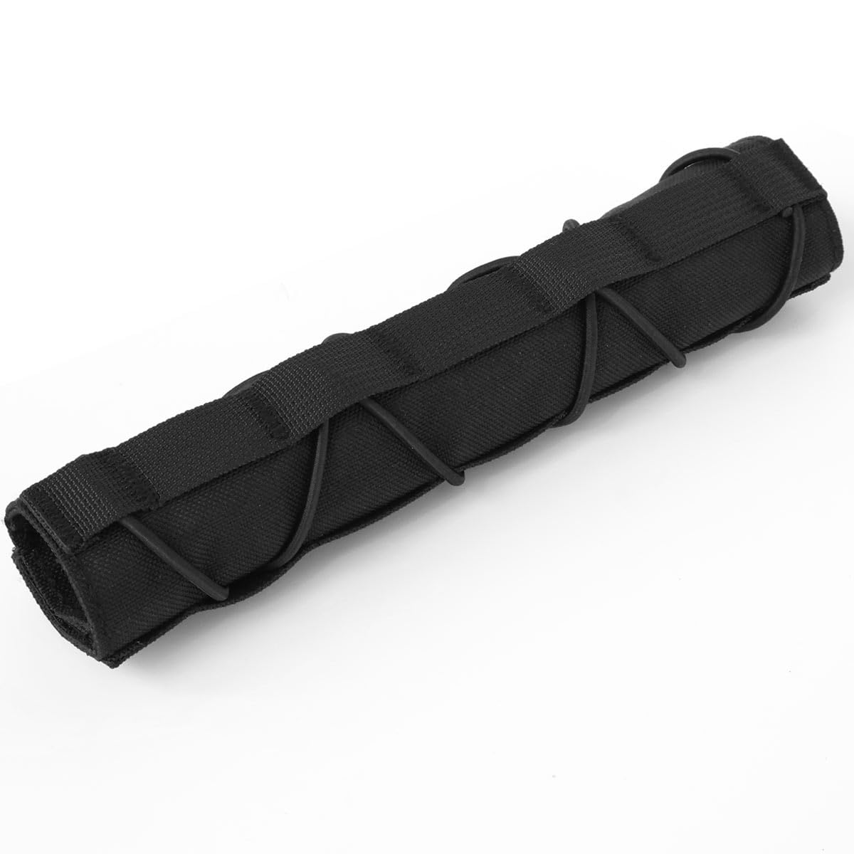 RALSPEC Black Tactical Airsoft Suppressor Moderator Cover Muffler Baffler Gun Barrell Silencer Heat Shield Military Army Shooting