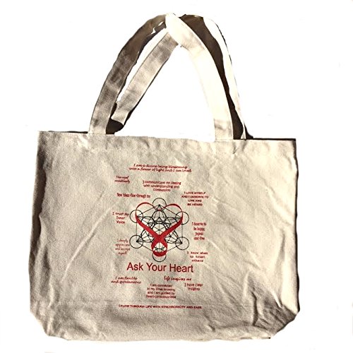 Organic Cotton Tote Bag by Scalar Heart Connection
