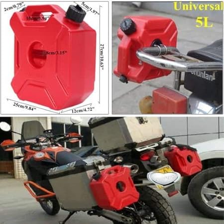 Amazon 5lジェリー缶ガスディーゼルガソリン燃料タンクオイルコンテナfuel Jugsオートバイク ガソリン携行缶 車 バイク
