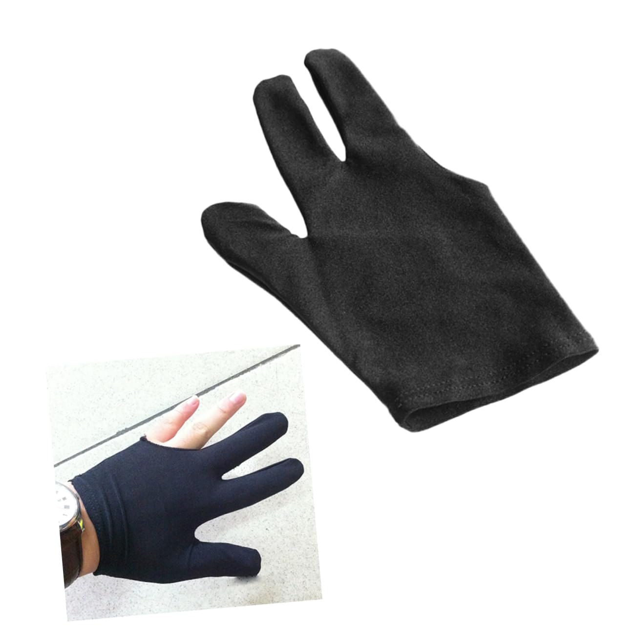 BESPORTBLE 2pcs Glove Billiard Pool Cue Gloves Yoyo Accessories Pool Hand Table s Left Hand Stick Billiard Accessories Snooker Aldult Child