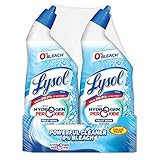 Lysol Power & Free Toilet Bowl Cleaner with Hydrogen Peroxide, 24 oz, Pack of 2