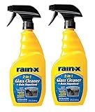 Rain-X 5071268 2-in-1 Glass Cleaner and Rain Repellant - 23 oz., 2- Pack