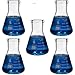 50ml Narrow Mouth Erlenmeyer Flask, Borosilicate Glass, Heavy Duty Rim, Thick Wall, Karter Scientific 213G46 (Pack of 5)