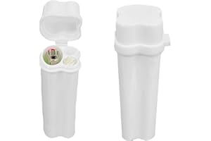 LUDANBEST Cigarette Case for Regular and King Size - Small Cigarette Container Lighter Case - Smoking Accessories (White)