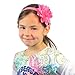 My Lello Petal Flower Headbands Girls Toddler Mixed Colors 2-Pack (Red/Navy)