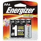 Energizer AA Batteries, Max Alkaline (4 Count)