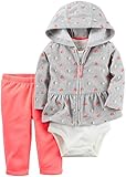 Carter's Baby Girls Cardigan Sets, Heather, 3M