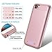 iPhone 6 6S Battery Case, VinPone Portable Extended Charger Case Charging Case Cover for iPhone 6/6S (4.7Inch) with 3800mAh Capacity Extra Battery Cases Juice Power Bank-Rose Gold